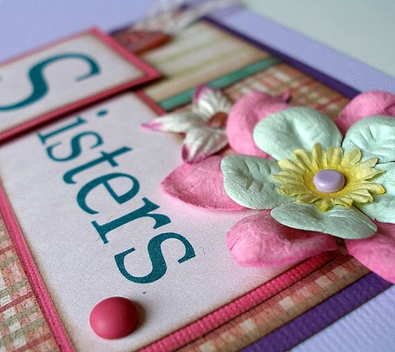 Sisters Quote Scrapbook Page Border Title by DSMdesigns on Etsy