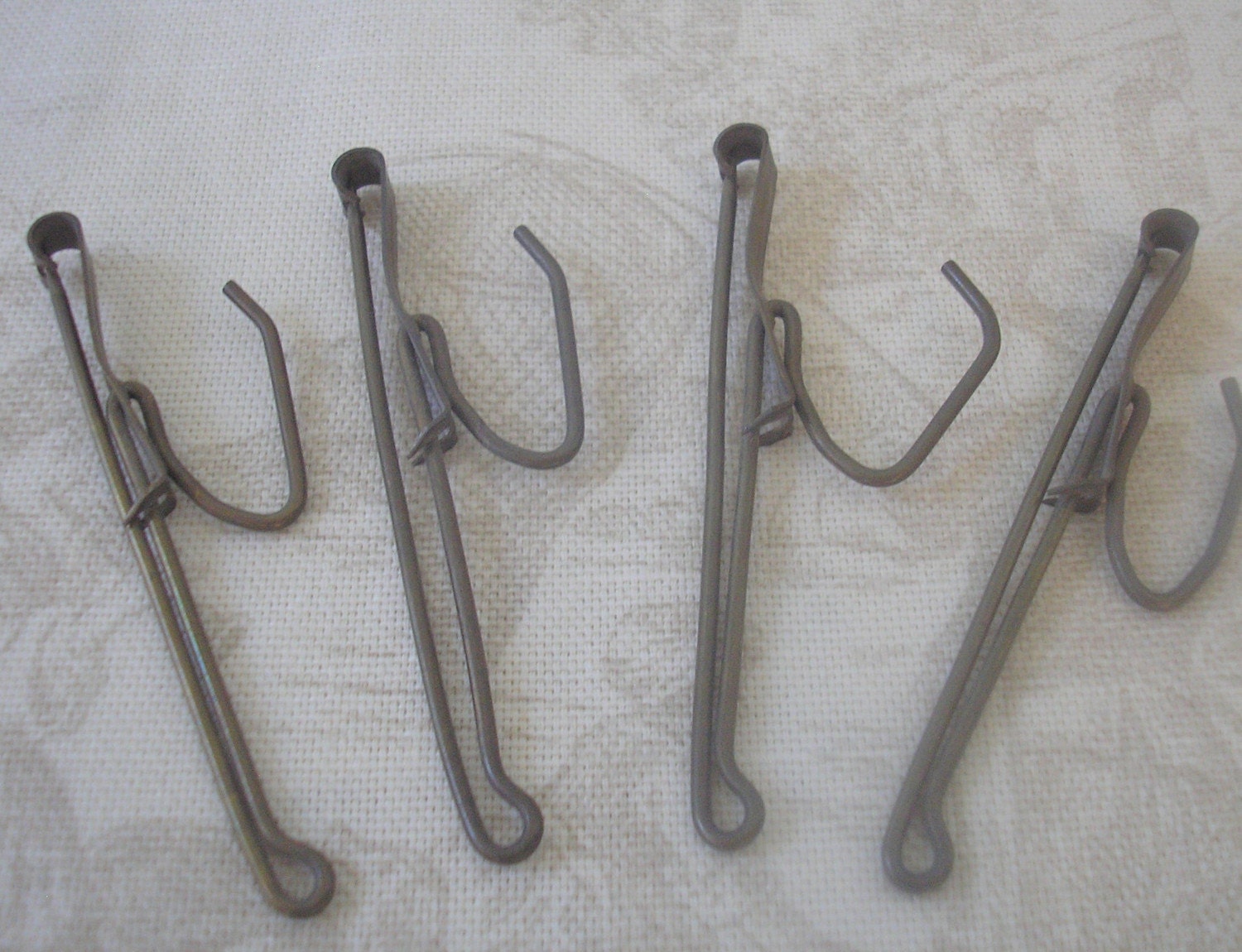 Vintage BRASS Drapery HOOKS for your jewelry making collage