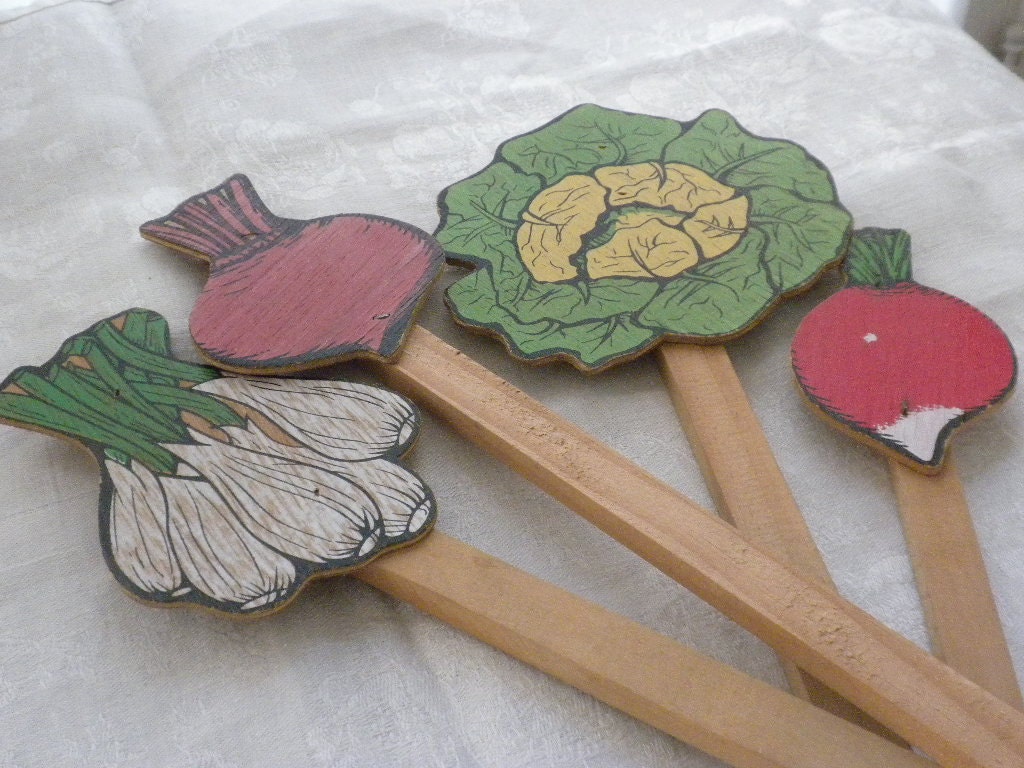 Wooden Vegetable Garden Markers