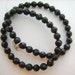 Genuine Organic Jet 8mm Faceted Beads Strand