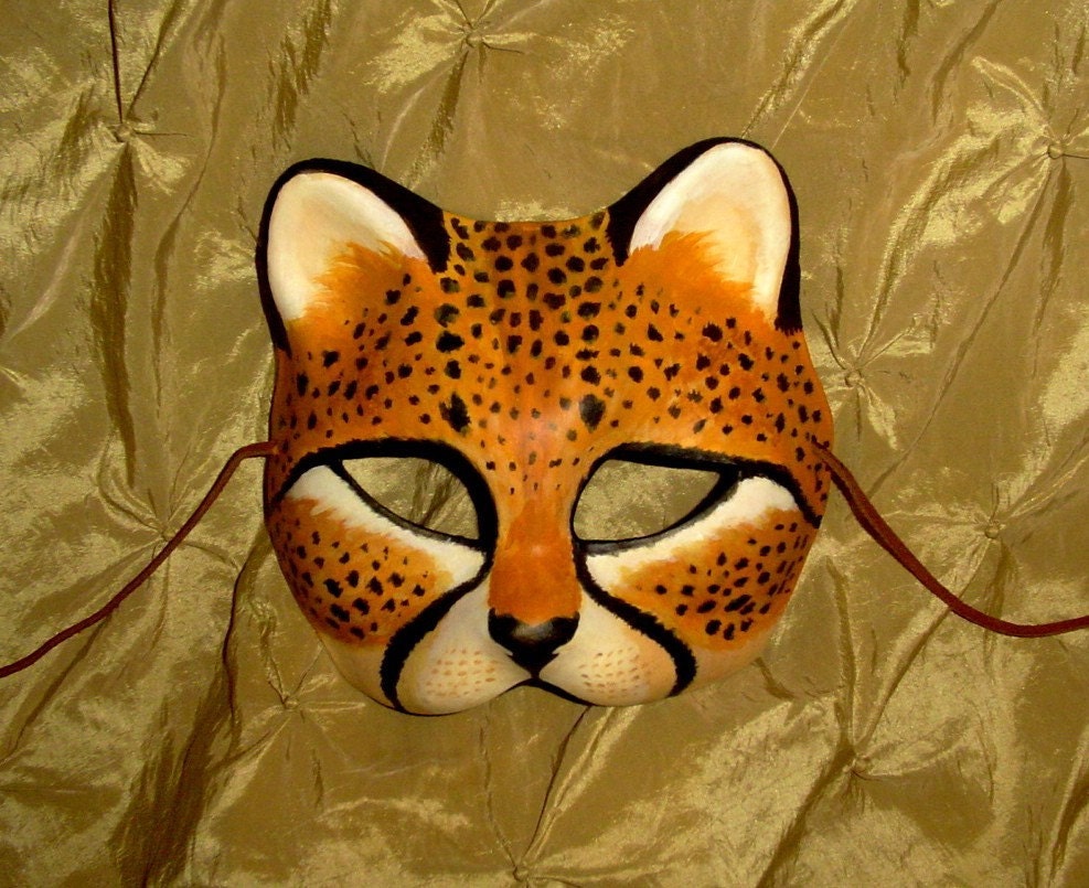 Cheetah Mask Custom Made 4 U for Renaissance Masquerade Punk