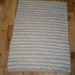 Rag Rug Lavender, Yellow, and Pink 34 inches Long Woven No Fringe