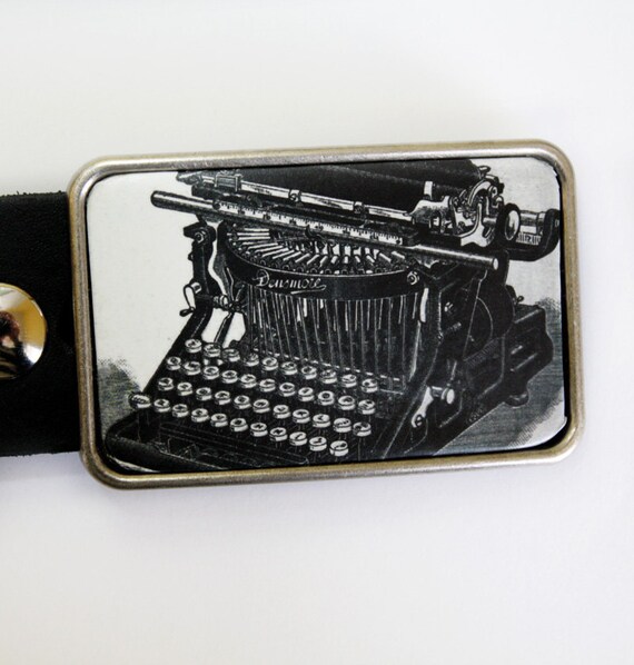 Vintage Typewriter Densmore Belt Buckle