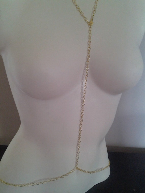 Necklace and belly chain connected Clearance