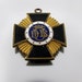 Authentic (not repro) Victorian Maltese Cross enamel pendant