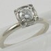 Art Deco 14K White Gold .40 Carat Diamond Solitaire Ring