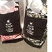 Kniting Tote Bag on Wheels - Keep Calm and Carry Yarn - Classic Black and White Large Tote