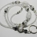 Beaded Lanyard ID Badge or Eyeglass Holder ICICLE SWIRLS Gift For Her Mothers Day Teacher Nurse Student Airline Great Gift Idea