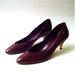 vintage Aigner Burgundy Leather Pumps