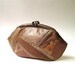 R e s e r v e d...................................vintage Margolin Mocha Patchwork Snakeskin, Leather and Suede Purse