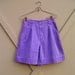 vintage LizWear Purple Cotton High Waist Shorts
