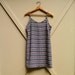 vintage Sheer Navy Blue Floral Print Mini Sundress
