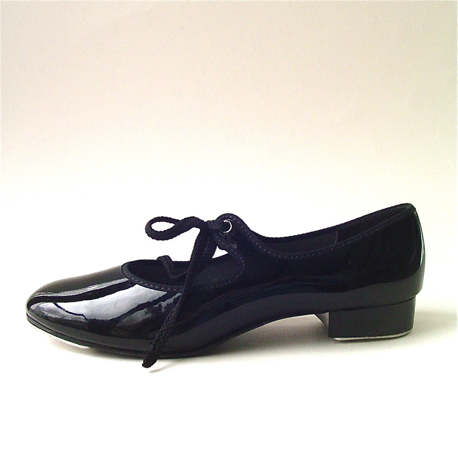 vintage Black Patent Tap Shoes