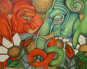 Elephant Animal Art Print - Limited Edition Print