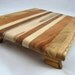 Medium Footed Cutting Board Cheese Serving Board made from Reclaimed Hardwoods