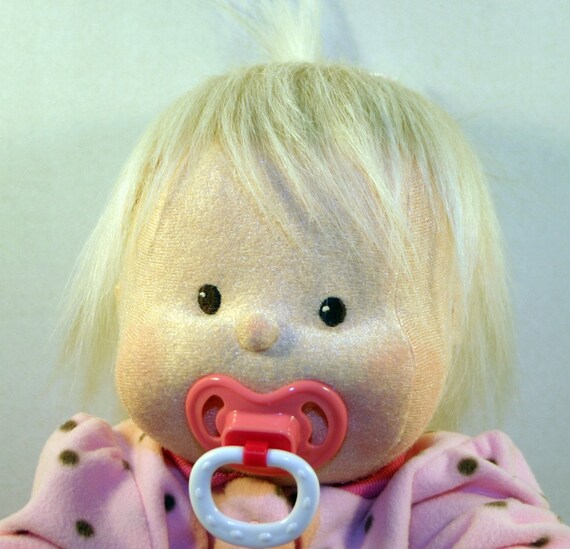 Soft Sculpture Jointed Baby Doll Reserved for by ZeldasCloset