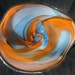 Spun Gallery Hand Blown Glass Platter 2011-122