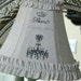 French Shabby Chic Cottage Custom Linen Paris Chandelier Ruffled Lamp Shade