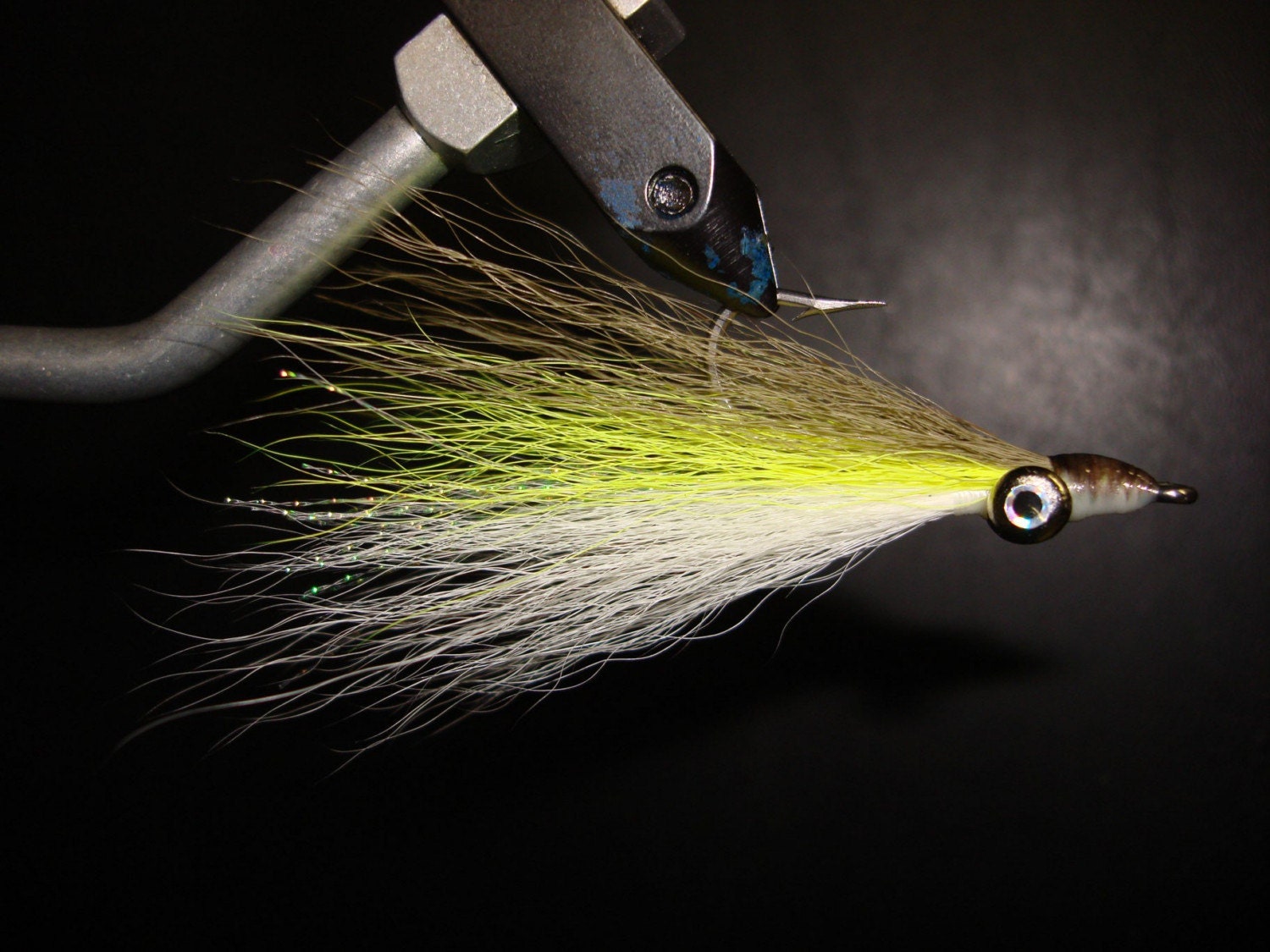 3 Inch Clouser Minnow Diver Fly Olive/Yel/Wht Fly fishing