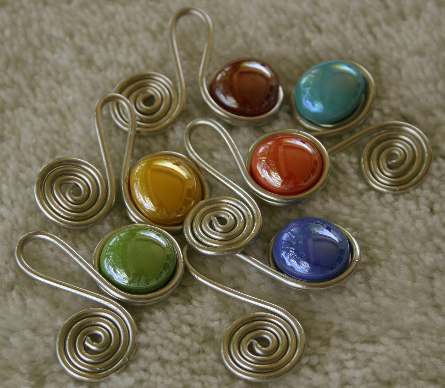 Beaded Wine Glass Charms