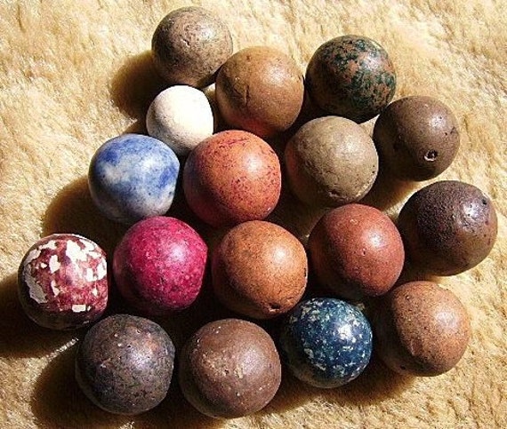 Civil War Era Clay Marbles Collection