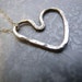 Handmade Sterling Silver Heart Pendant Necklace FREE SHIPPING in US