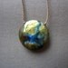 Etsy Gift Ideas Labradorite Pendant Necklace Stone Disk Bohemian Earthy
