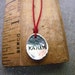 Etsy Jewelry KARMA Necklace Earth Day Recyled Sterling Silver Personalized Hand Stamped Simple Word Jewlery Free Shipping Sale
