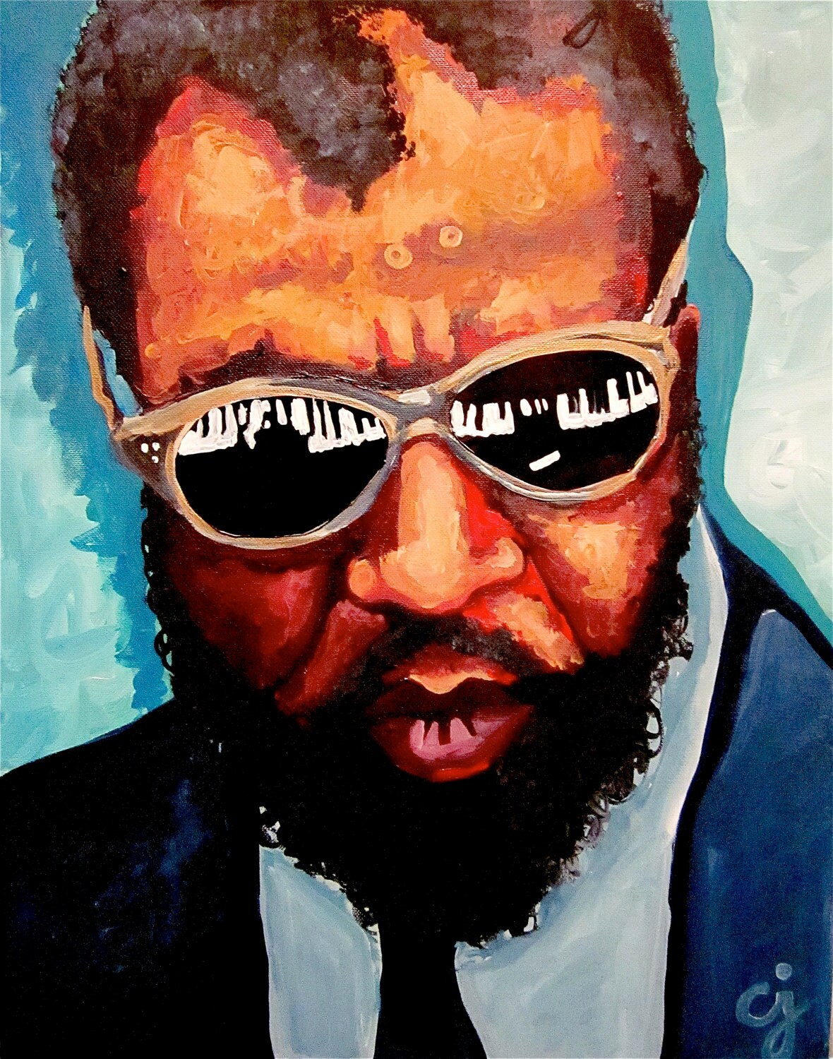 Thelonious Monk 5x7 Original Art Print