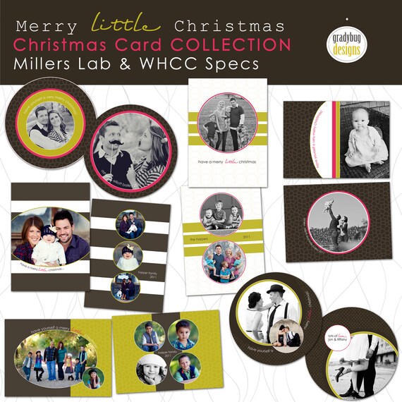 Items similar to Merry Little Christmas Holiday Card Collection