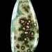Ocean JASPER Gemstone Pendant Bead Seagreen Crystal Stone with Rosey Orbs MGS713P