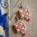 AntiqueTile Replica Earrings from OVAR Portugal (see photo of actual Facade) Devesas Factory WATERPROOF 475b