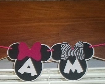 I am one- minnie high chair banner