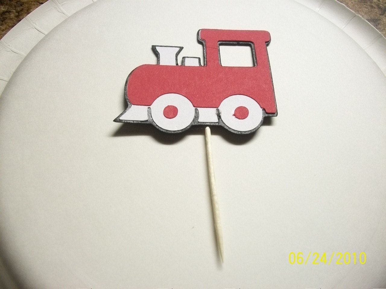 train cupcake toppers set of 12