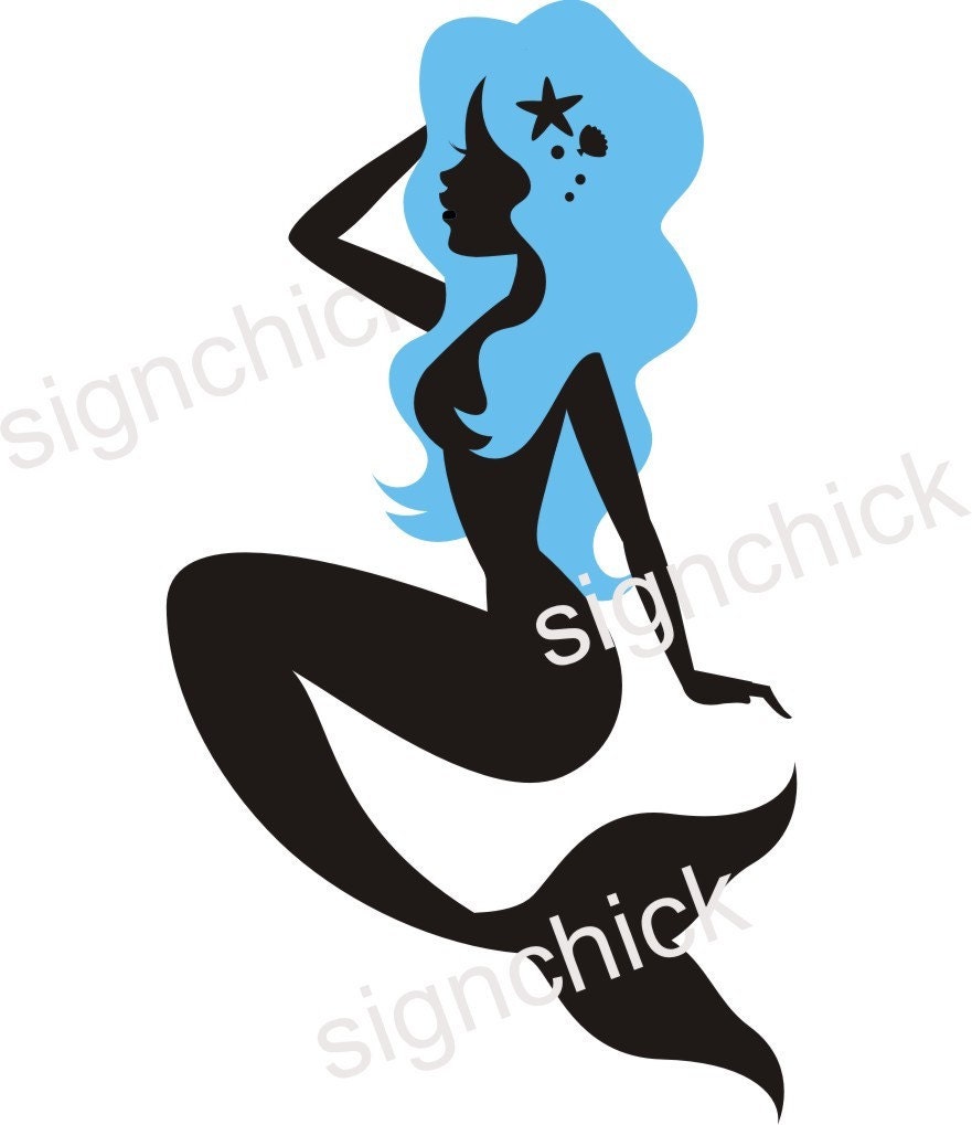 wall mirror decals bedroom Wall Decal Mermaid