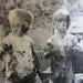 Vintage Black and White Photo Child Dirty Kids Kids in Trouble Covered in Mud Covered in Oil Covered in Dirt Muddy Children Muddy Kids