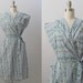 RESERVED vintage 1950s Dress / 50s House Dress / Day Dress / Rose Trellis