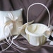 Custom Colors Flower Girl Basket and Romantic Satin Ring Bearer Pillow Combo...YOU CHOOSE THE COLORS