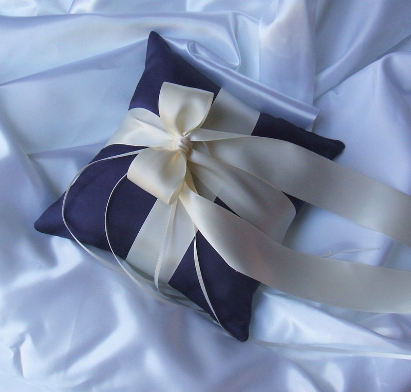 Romantic Satin Ring Bearer Pillow...You Choose the