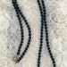 Vintage Jet Black Crystal Beaded Necklace Elegant