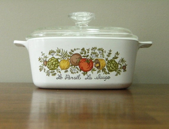 Vintage Corning Ware Casserole Dish