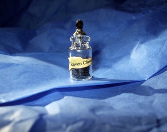 Gothic Witch Spell bottle potion dollhouse miniature ooak Raven claws charm