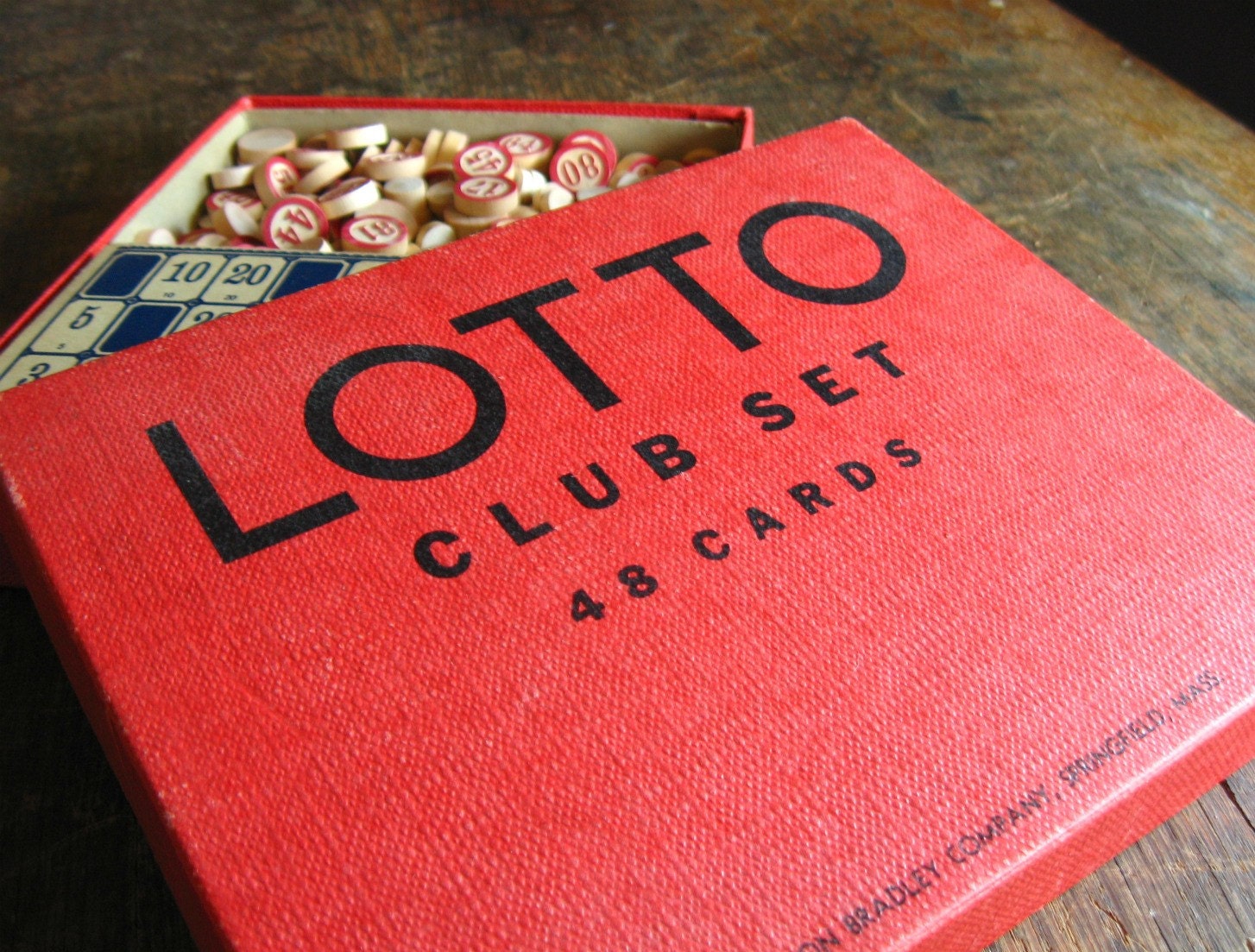 Vintage Lotto Game .. Milton Bradley