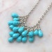 Monaco II - Sleeping Beauty Turquoise Cluster Necklace