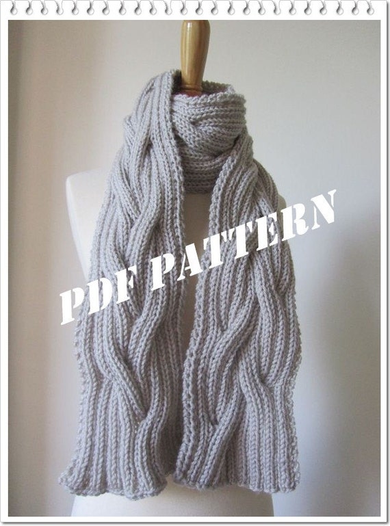 PATTERN Bella Twilight SCARF Knitted DIY by Frenchstyle1