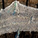silent snow fairy - rustic handknit wool wrap/shawl/scarf from the enchanted forest - on sale, price reduced