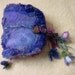 amethyst chakra - handmade needle felted wool book/journal/diary