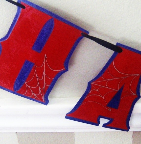 items-similar-to-spiderman-happy-birthday-banner-red-on-blue-with