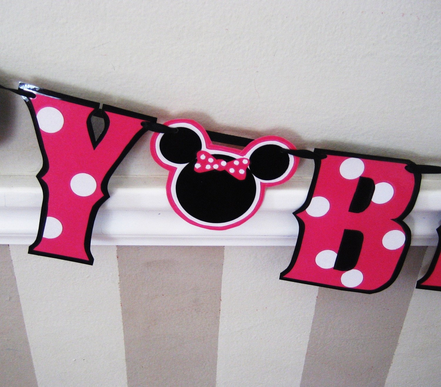 Minnie Mouse Birthday Banner Minnie Mouse Birthday Party