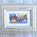 French Country Still life Painting, original, Free Shipping, summer, daisies, tulips, sunflowers, poppies, yellow, distressed frame